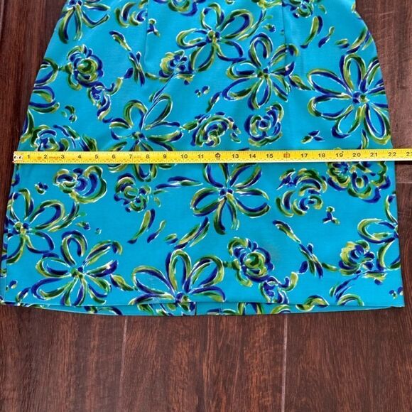 John Roberts Brightly Colored Abstract Floral Sleeveless Dress Back Zipper - Picture 9 of 16